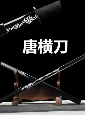 龙虎刀剑横刀一体刀剑冷兵器唐剑高锰钢刀具摆件防身冷兵器未开刃