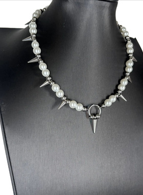 choker/.不规则铆钉暗黑项链嘻哈朋克y2k亚文化嘻哈潮流男女颈链