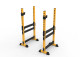 Household split squat rack, adjustable bench press rack, semi-frame weight bench, multi-functional strength training fitness equipment