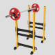 Household split squat rack, adjustable bench press rack, semi-frame weight bench, multi-functional strength training fitness equipment