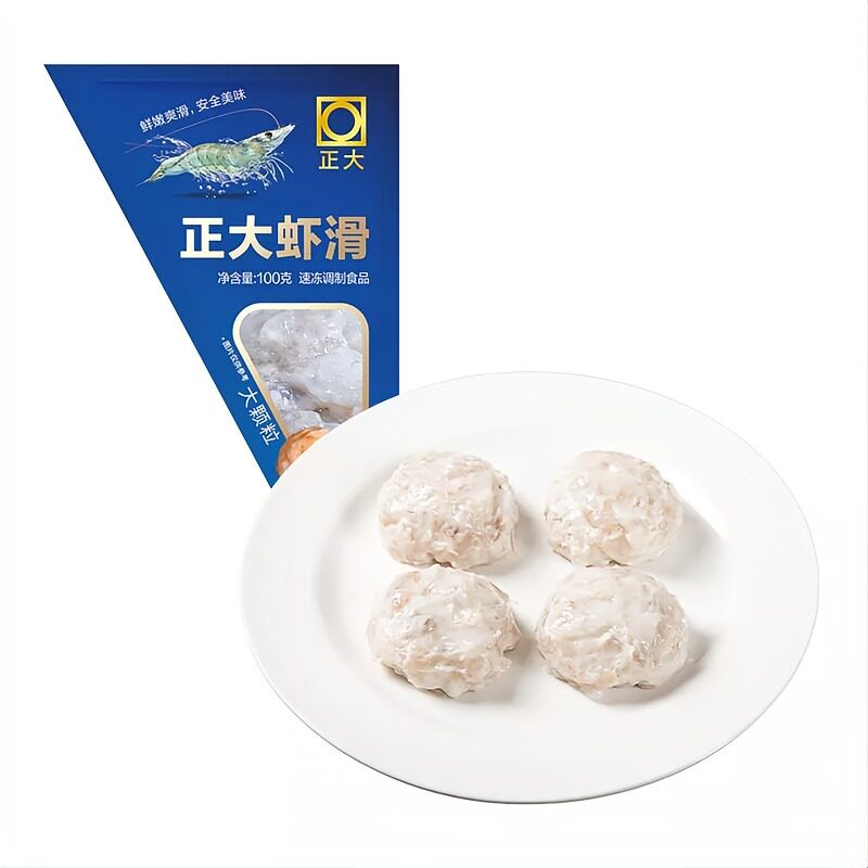 正大虾滑新鲜冷冻火锅食材大颗粒虾滑早餐家用商用整袋装