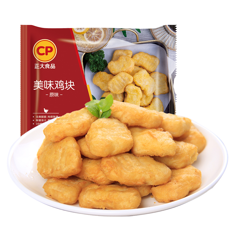 正大食品美味鸡块300g/袋炸鸡炸货休闲小吃上校鸡块油炸网红小食