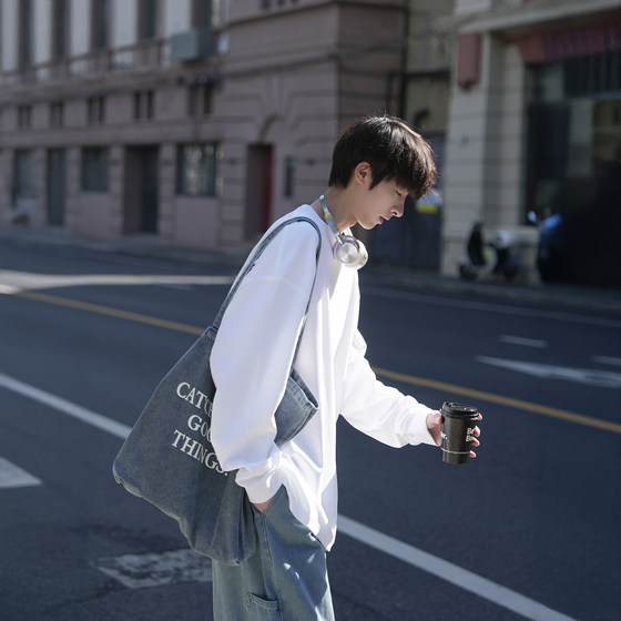 GOOZIMADE pure cotton long-sleeved casual bottoming shirt