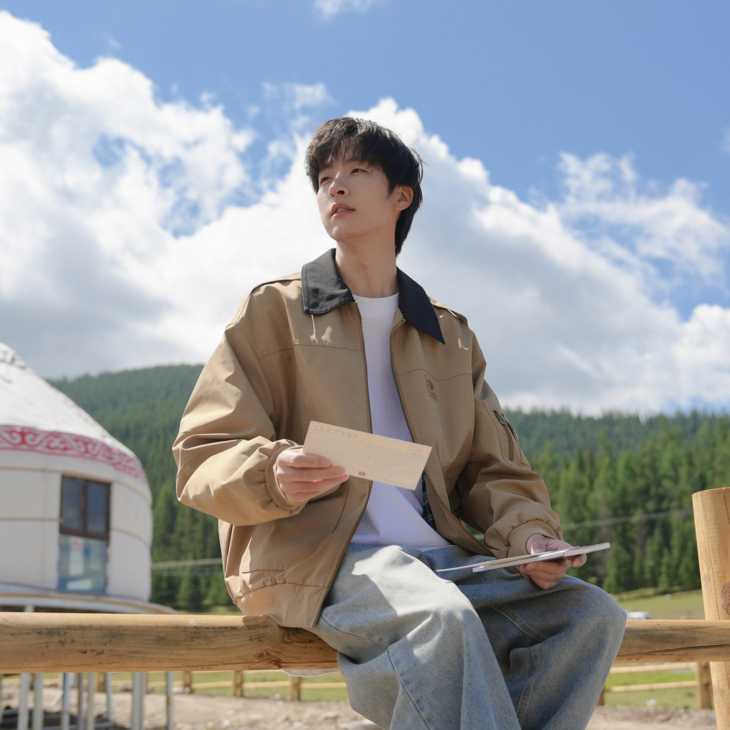 GOOZI MADE 巴恩风美式翻领外套男春季cleanfit男生飞行员夹克潮,淘宝优惠券,粉丝福利购,淘宝优惠卷