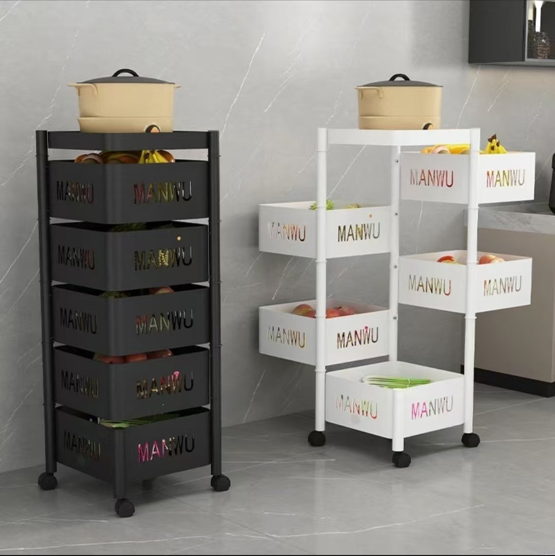 厨房旋转置物架多功能零食菜篮子收纳架落地多层新款蔬菜放菜架子,淘宝优惠券,粉丝福利购,淘宝优惠卷