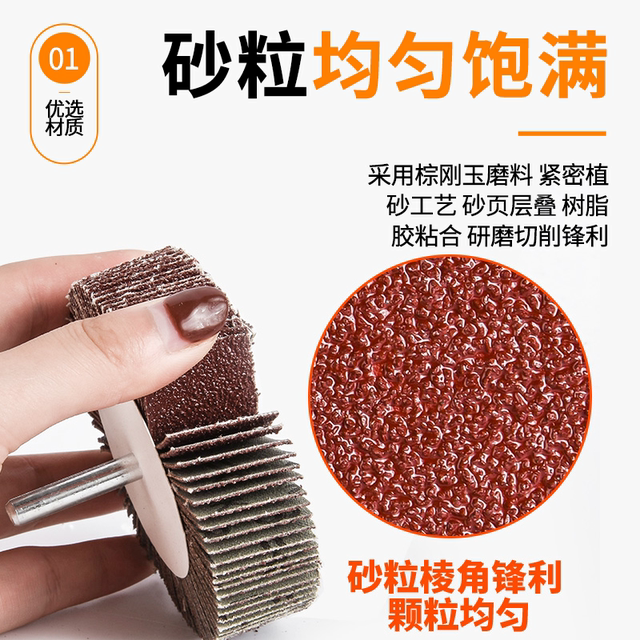 Grinding head polishing blinds with handle