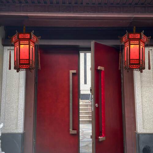 中式实木宫灯灯笼吊灯寺庙祠堂中国风仿古风建筑凉亭庭院门头户外 - 图1