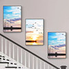 Modern decorative painting staircase Nordic beautiful decorative painting