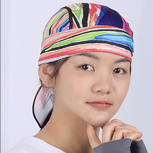 新款骑行防晒海盗帽头巾小帽街舞韩版夏季防紫外线帽子男女 - 图2
