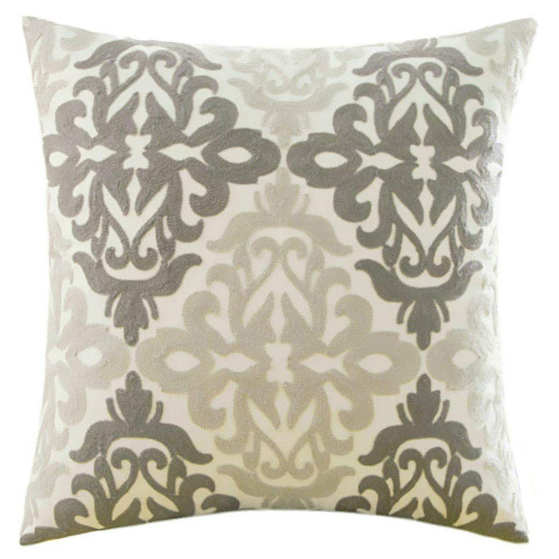 cotton embroidery geometric square sofa pillow cushion cover-图3