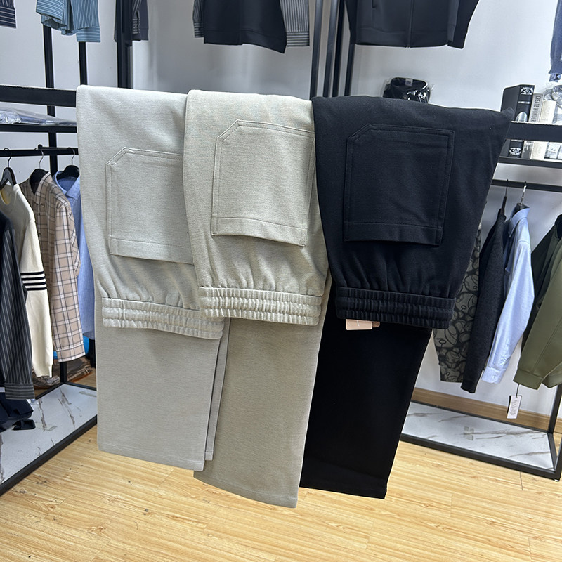含绵羊毛混纺好料直筒休闲长裤秋冬季男士亲肤舒适松紧腰抽绳,淘宝优惠券,粉丝福利购,淘宝优惠卷