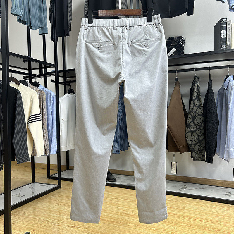 含莫代尔纤维清爽浅色系休闲裤春夏季薄款男士简约时尚修身九分裤,淘宝优惠券,粉丝福利购,淘宝优惠卷
