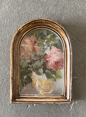 法式古典艺术雕花重工树脂相框中古复古画框摆台咖啡厅挂画装饰画