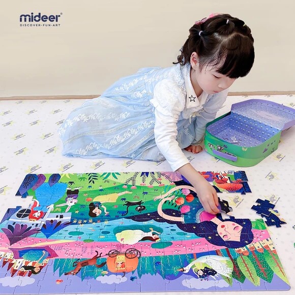 mideer弥鹿益智恐龙宝宝幼儿岁拼图 智贝母婴拼图/拼板