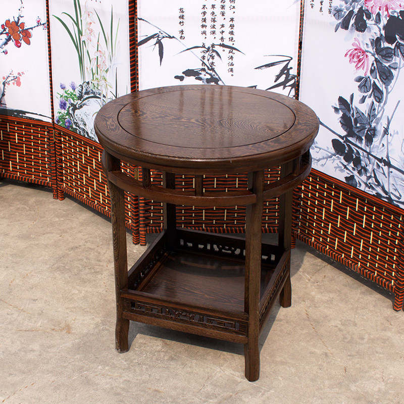 红木家具实木花梨小圆茶几中式仿古鸡翅木双层方几圆台客厅圆餐桌,淘宝优惠券,粉丝福利购,淘宝优惠卷