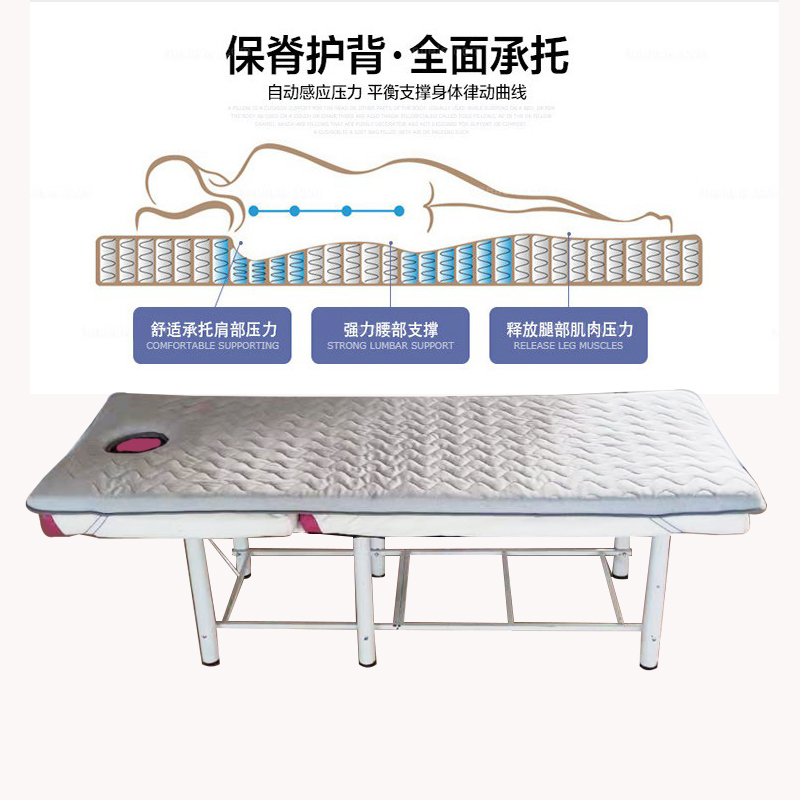 美容床垫加厚带洞海绵美容院推拿按摩垫海绵垫高密无甲醛尺寸定制-图1