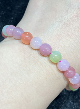 天然盐源玛瑙手串时尚小清新