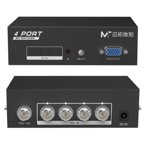 迈拓维矩 MT-SD401 高清广电数字SDI信号切换器4进1出广播级HD/3G/SDI四进一出摄像机导播台安防监控切屏器 - 图3
