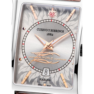 瑞士库尔沃 CYS 荣耀系列 2414.1ACSWC 自动机械男表复古方盘手表