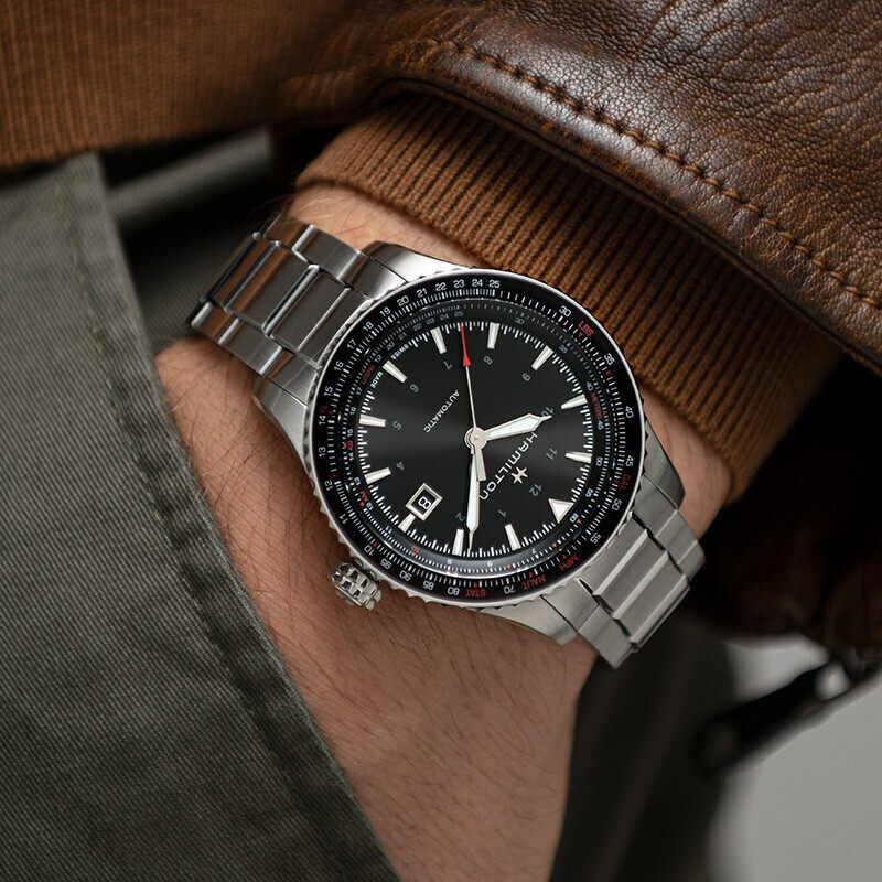 汉米尔顿Hamilton  H76615130 天际换算飞行员表 自动机械男表