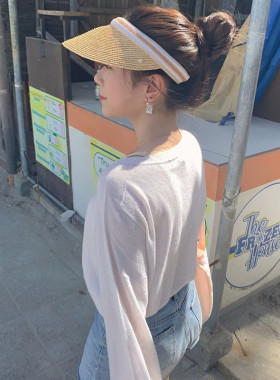 草帽日本订单bianca防晒编织帽子
