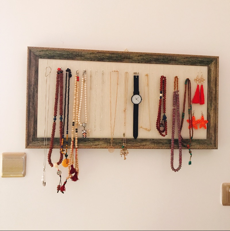 相框饰品架子展示板耳环耳钉收纳展示架首饰架