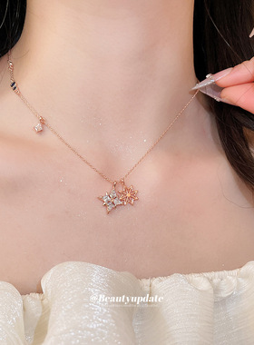 冬去春来章若楠庄庄林允沈冉冉玫瑰丛生夜色正浓江疏影同款项链女