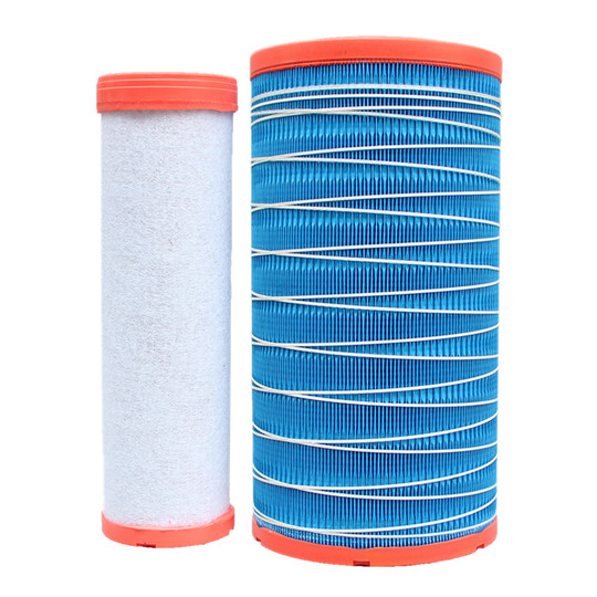 Loader harvester high efficiency filtration air filter grid