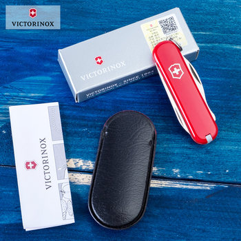 Victorinox Swiss Army Knife ພະນັກງານພະແນກຂອງແທ້ 0.6163 Swiss Knife with Screwdriver 58mm Mini Fruit Knife