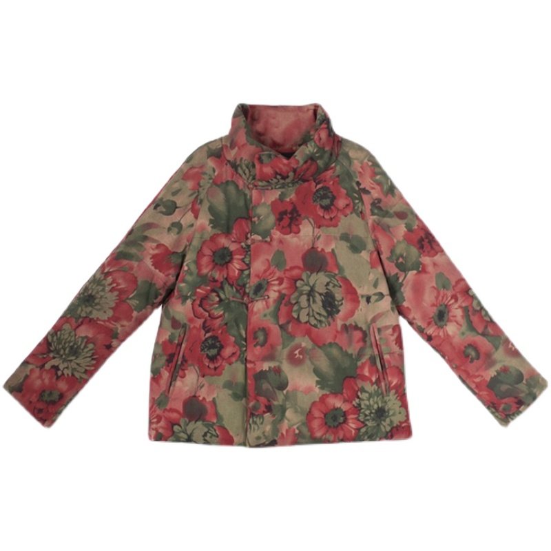 ZM798新款香云纱短款羽绒服纸样 冬季经典中式鹅绒上衣针织类定制,淘宝优惠券,粉丝福利购,淘宝优惠卷