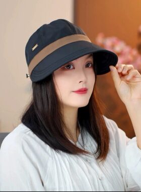春夏显脸小防晒可折叠鸭舌帽女