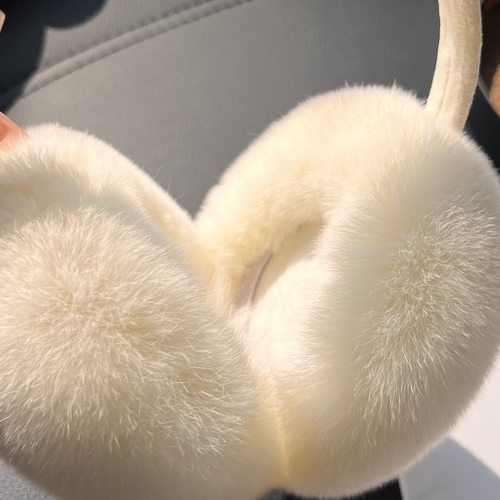 耳罩冬女可爱毛绒冬季保暖耳包防冻耳帽耳套护耳朵好物可折叠耳暖 - 图0