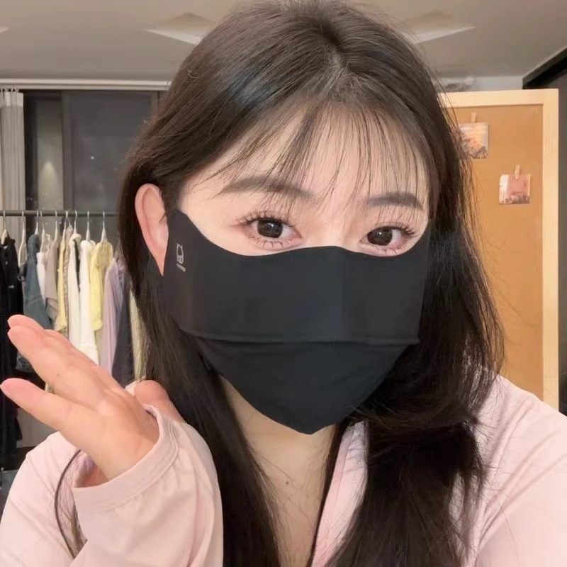 2025年新款加大版薄款口罩女冰感透气防紫外线春夏3D立体防晒面罩,淘宝优惠券,粉丝福利购,淘宝优惠卷