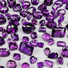 Heart Shaped Amethyst Pineapple Lattice Cut Large Loose Stone