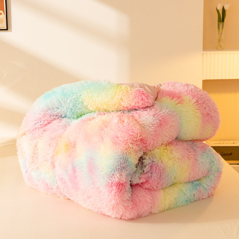 秋冬季水貂绒冬被加厚保暖10斤单人学生被芯被子双面绒双人被棉被,淘宝优惠券,粉丝福利购,淘宝优惠卷