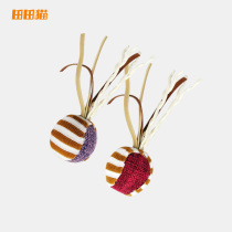 Field Cat Flannel Balls 2 suits Self-hi to tease the cat Cat Toy Cat Toy Young Cat Items Grinders Wear