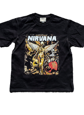 王有病工作室 重磅260G！Heavy metal Nirvana tee短袖t恤情侣装
