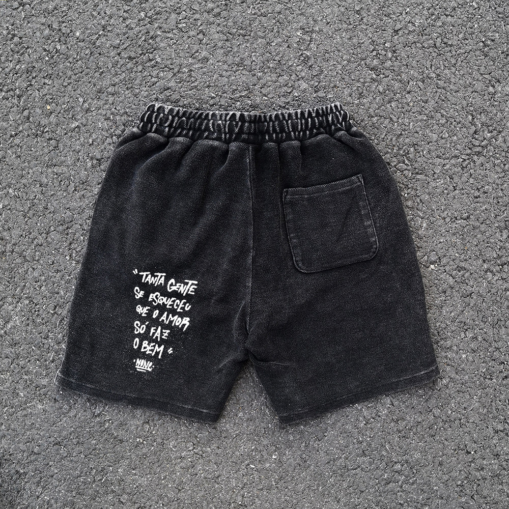 450克做旧抓毛 复古vibe小众oversize高街休闲阔腿短裤五分裤中裤,淘宝优惠券,粉丝福利购,淘宝优惠卷