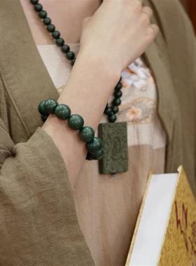 吉祥】薰衣草香合香珠古法持久古风手持念珠纯药材制作手串文玩佛