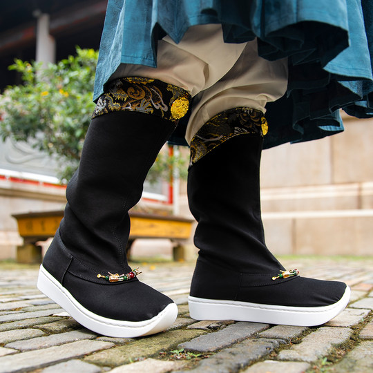 Wuyixiang Longbu Qingyun мыльные сапоги на толстой подошве, туфли жениха