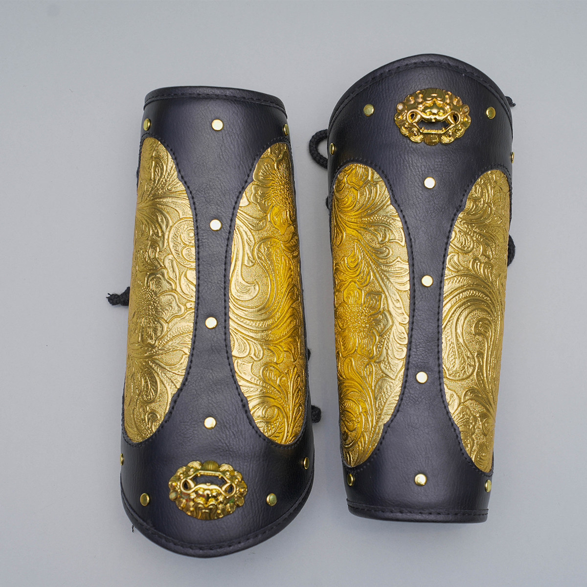 汉服护腕乌衣巷原创金色皮革护臂古风配饰飞鱼服圆领袍束袖,淘宝优惠券,粉丝福利购,淘宝优惠卷