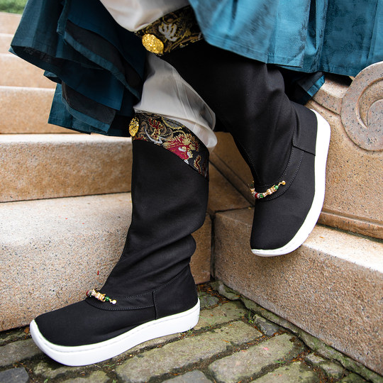 Wuyixiang Longbu Qingyun мыльные сапоги на толстой подошве, туфли жениха