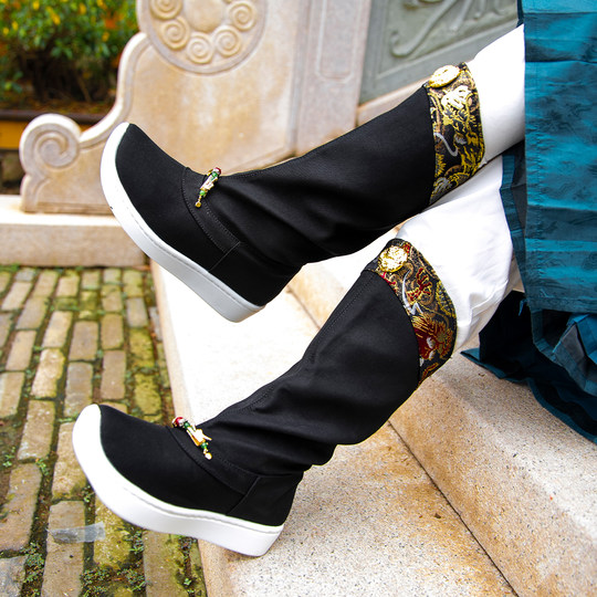 Wuyixiang Longbu Qingyun мыльные сапоги на толстой подошве, туфли жениха