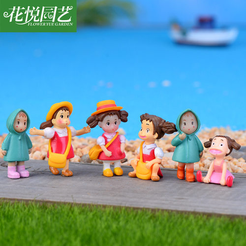 新品 人物园艺苔藓工艺品用品花卉植物仿真 迷你摆件景观鲜花 - 图1