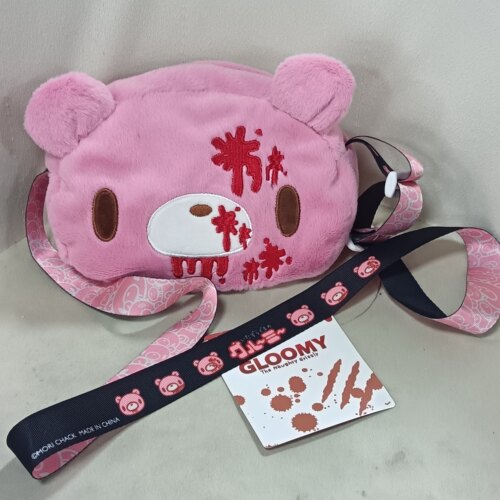 暴力熊格鲁米GLOOMY BEAR毛绒小斜挎包平替更新款 - 图0