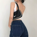 Базовые сексуальные короткие бретели, майка топ без рукавов, европейский стиль, в обтяжку, с открытой спиной