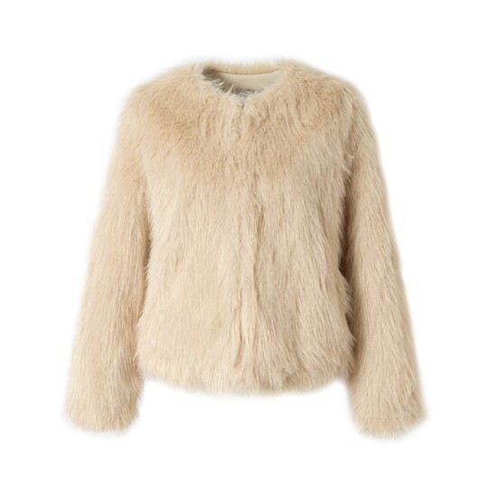 RPB BRAND fashionable retro eco-friendly fur all-in-one round neck short fur winter coat
