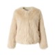 RPB BRAND fashionable retro eco-friendly fur all-in-one round neck short fur winter coat