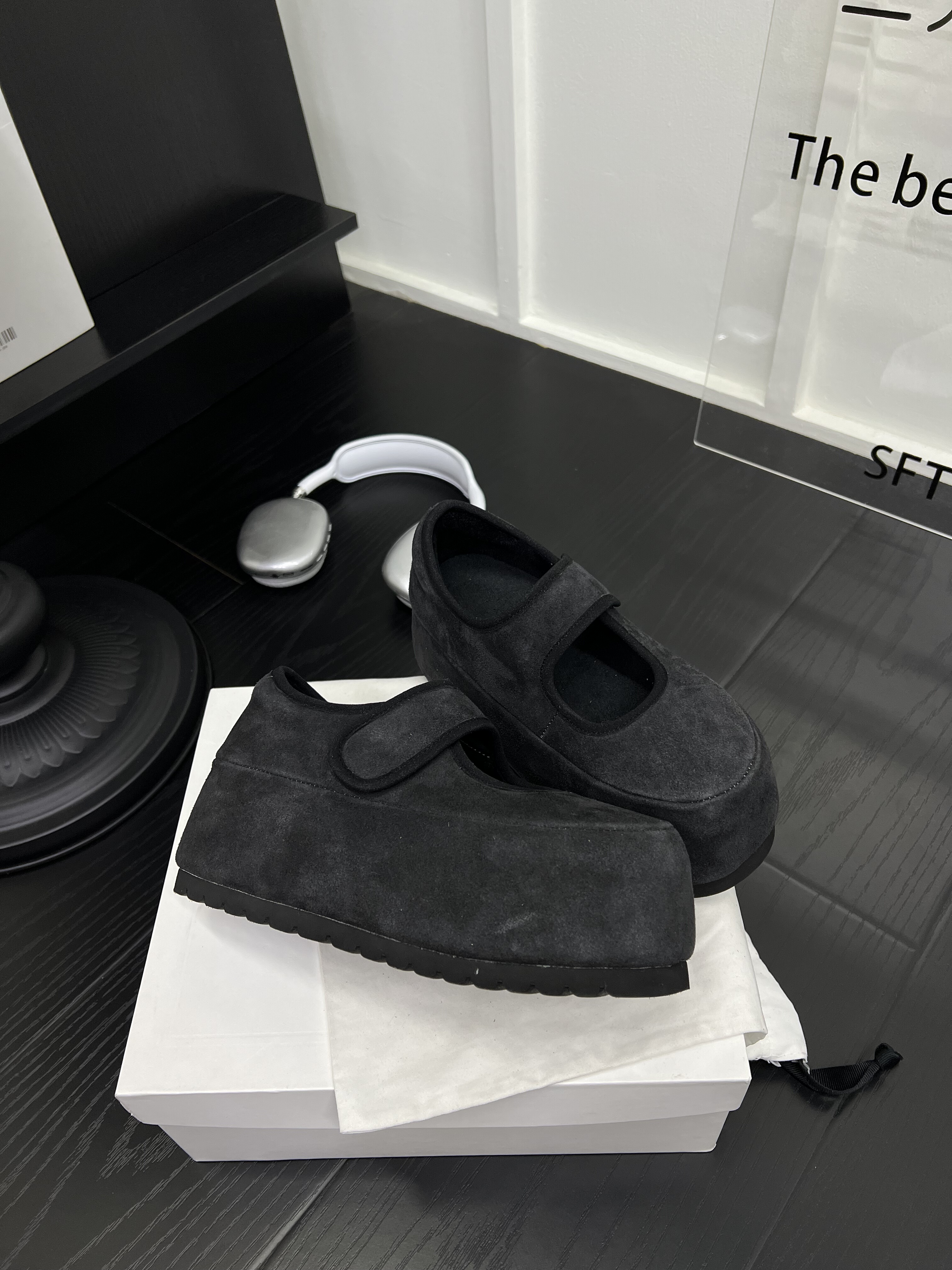 卡皮吧啦磨砂皮大头魔术贴厚底休闲鞋女2025新款加绒懒人玛丽珍鞋,淘宝优惠券,粉丝福利购,淘宝优惠卷