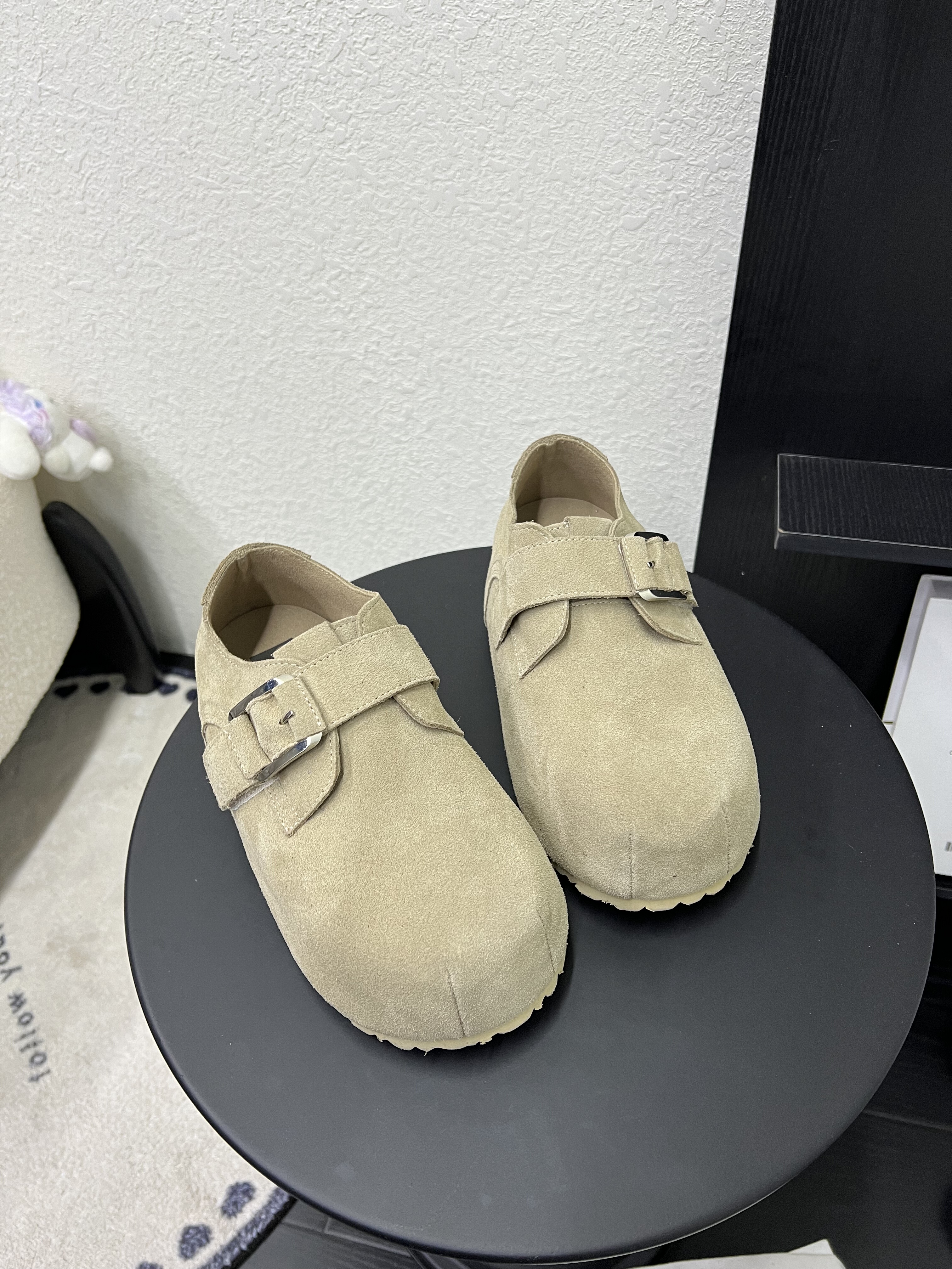 卡皮吧啦磨砂皮厚底勃肯鞋女2026魔术贴一脚蹬懒人外穿休闲单鞋潮,淘宝优惠券,粉丝福利购,淘宝优惠卷